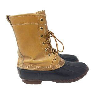 Vintage L.L. Bean Maine Hunting Boots Women's Size 6 Lace Up Leather Duck Boots